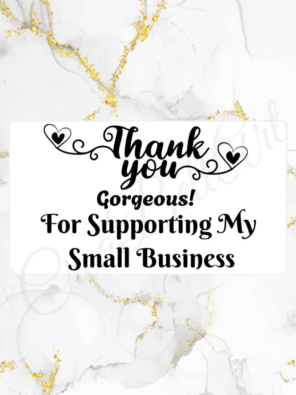100 Thank You Stickers for Packaging | Small Business Labels